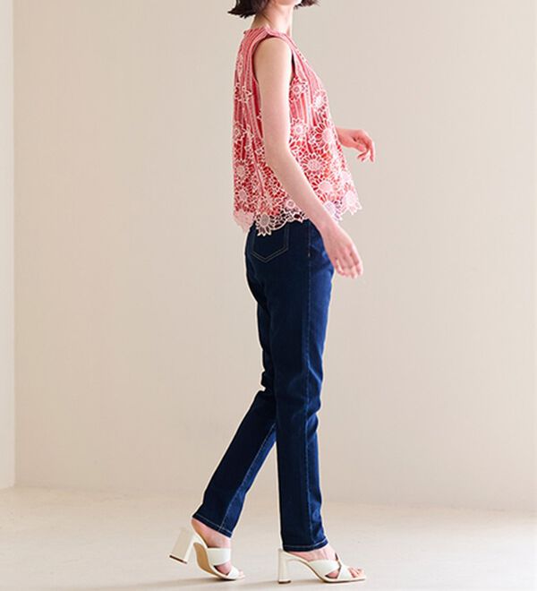 RANAN（ラナン）の「ひんやり！レース使いプルオーバー（ブラウス）」｜詳細画像