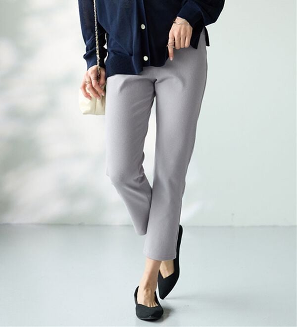 BELLUNA（ベルーナ）の「【再入荷】美ストレッチ素材アンクル丈レギンスパンツ（クロップドパンツ）」｜詳細画像