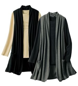 ルフラン（ルフラン）の「【２着組】ロゴＴシャツ＆ベスト＜ティアーズ＞（アンサンブル）」｜2着組