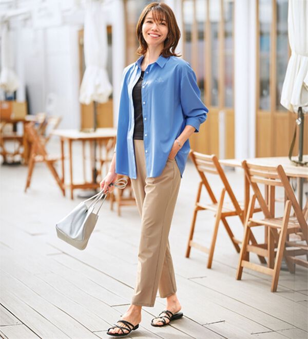 BELLUNA（ベルーナ）の「＜ＥＬＬＥ　Ａｃｔｉｖｅ＞ラッシュガードシャツ（シャツ）」｜詳細画像