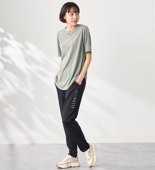 BELLUNA（ベルーナ）の「＜ＥＬＬＥ　Ａｃｔｉｖｅ＞ハニカムメッシュ素材ジャージパンツ（その他パンツ）」｜詳細画像