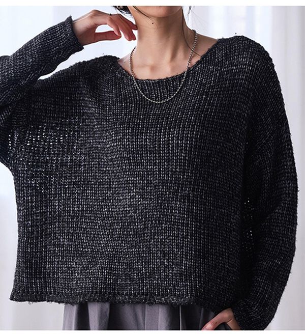 RANAN（ラナン）の「モヘアタッチローゲージシアーニット（ニット・セーター）」｜詳細画像