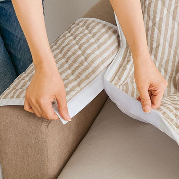 「綿サッカー織センターソファカバ―（ソファーカバー）」｜詳細画像