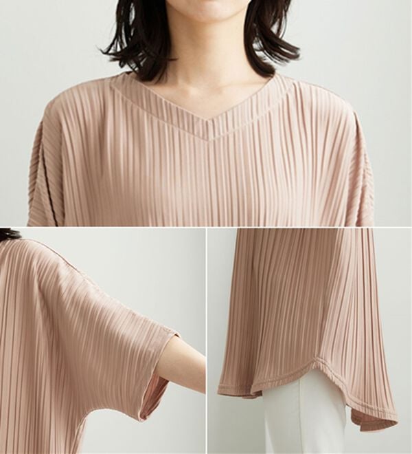 BELLUNA（ベルーナ）の「ゆったり快適プリーツチュニック（チュニック）」｜詳細画像