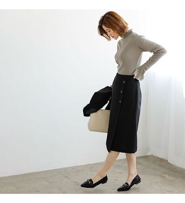 GeeRA（ジーラ）の「【ジャケット+2ボトム】洗えるストレッチ！ジャケット＆ブラウス＆パンツ＆スカートスーツセット（パンツスーツ）」｜詳細画像