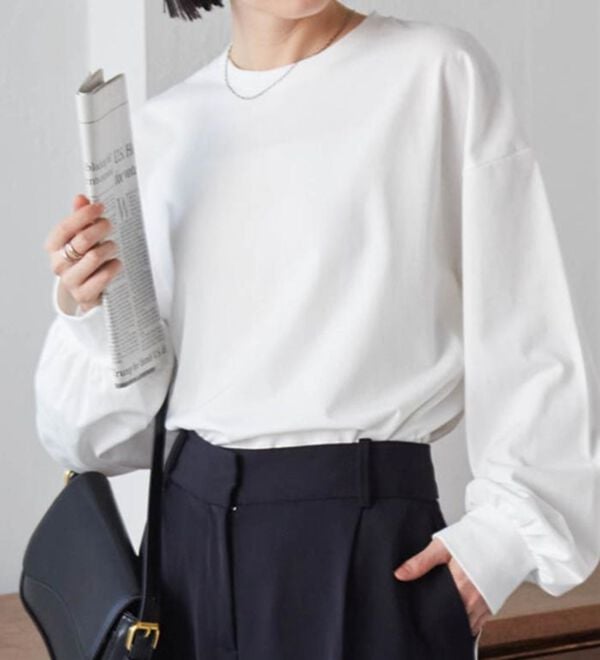 RANAN（ラナン）の「多機能ベーシックオーバーサイズ長袖Tシャツ（Tシャツ）」｜詳細画像