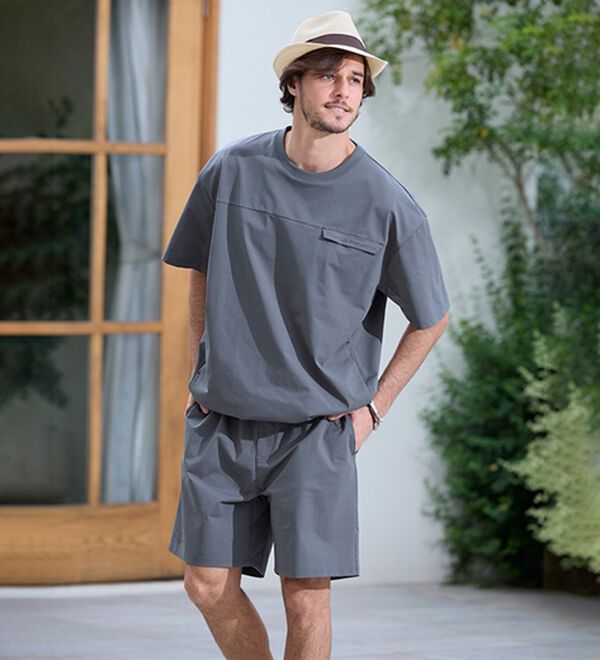 「＜コムルヴァン・オム＞ドライ洗練シルエットＴシャツ（メンズカットソー）」｜詳細画像