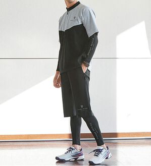 「【４点セット】＜ダンディハウス＞サウナスーツ４点セット（メンズルームウェア）」｜グレー