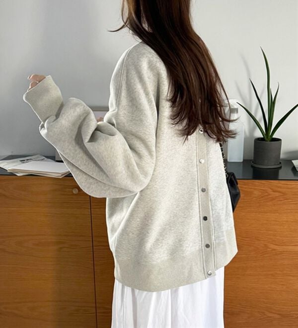 GeeRA（ジーラ）の「前後２ＷＡＹ裏起毛スウェットカーデ（その他カーディガン）」｜詳細画像