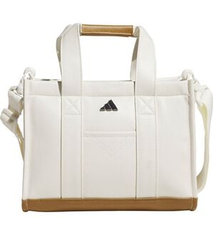 「合成皮革ラウンドトートバッグ（メンズスポーツ用品）」｜オフホワイト