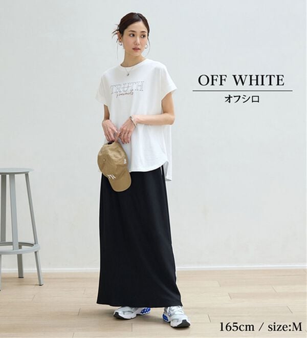 BELLUNA（ベルーナ）の「ひんやリッチコットン大人のゆったりドルマンＴシャツ（カットソー）」｜詳細画像