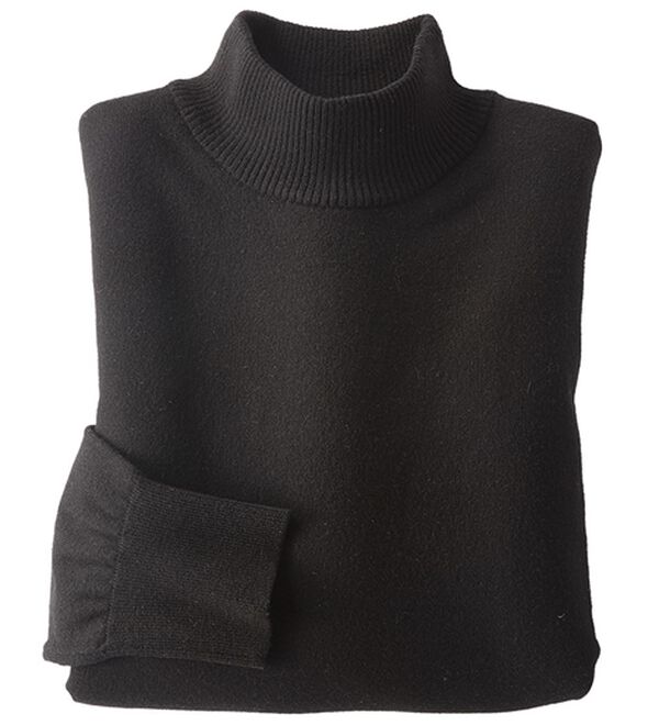 BELLUNA（ベルーナ）の「＜極み編＞肌心地ふんわりハイネックニット（ニット・セーター）」｜黒