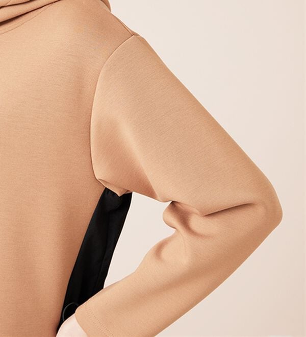 BELLUNA（ベルーナ）の「異素材切替ドロスト使いワンピース（その他ワンピース）」｜詳細画像