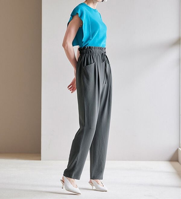 RANAN（ラナン）の「リラックスタックテーパードパンツ（フルレングスパンツ）」｜詳細画像