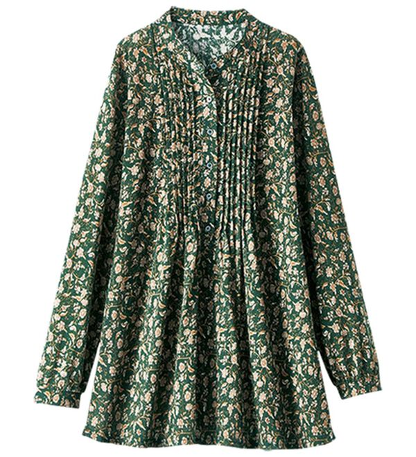 BELLUNA（ベルーナ）の「シワが目立ちにくい！ピンタック使いシャツチュニック（チュニック）」｜詳細画像