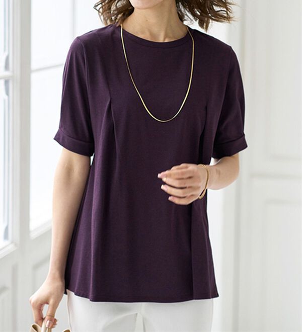 BELLUNA（ベルーナ）の「バックフレアーパフ袖プルオーバー（カットソー）」｜詳細画像