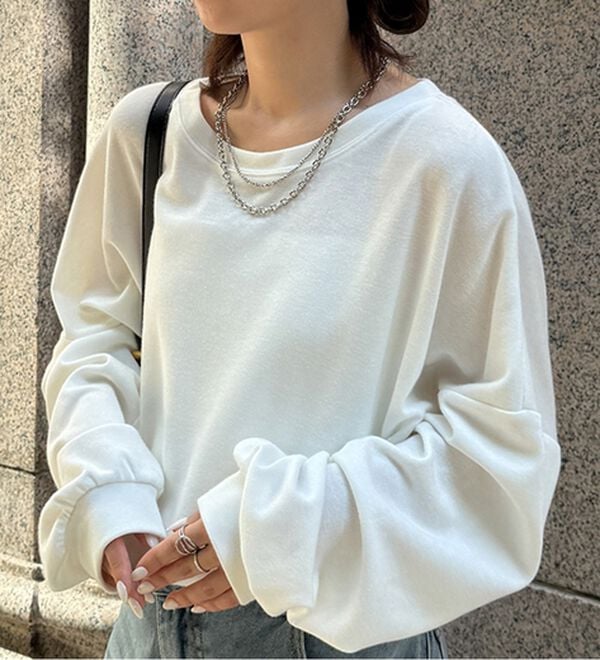 RANAN（ラナン）の「オーバーサイズスウェットＴ（カットソー）」｜詳細画像