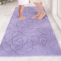 「ローズ柄大判バスマット（バスマット）」