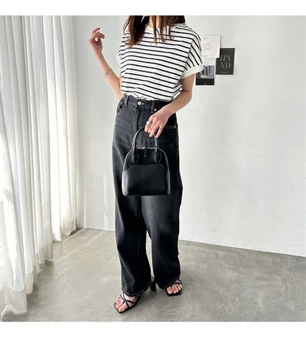 GeeRA（ジーラ）の「綿１００％フレンチスリーブチュニックＴシャツ（カットソー）」｜詳細画像