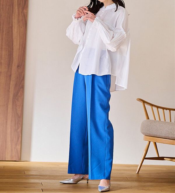 RANAN（ラナン）の「綿100％袖ボリューム刺しゅうブラウス（ブラウス）」｜詳細画像