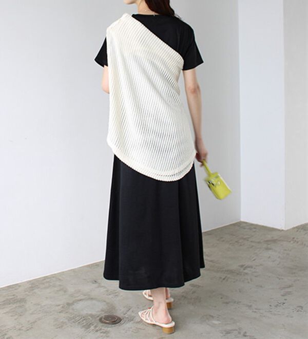 GeeRA（ジーラ）の「【接触冷感】フレアーシルエットロングワンピース（ロングワンピース）」｜詳細画像