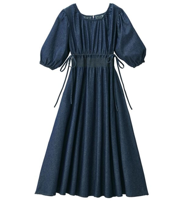 RANAN（ラナン）の「パフスリーブデニムワンピース（その他ワンピース）」｜詳細画像