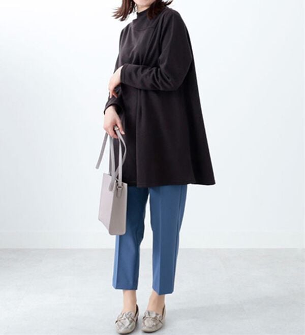 BELLUNA（ベルーナ）の「ボトルネック切替デザインチュニック（チュニック）」｜詳細画像