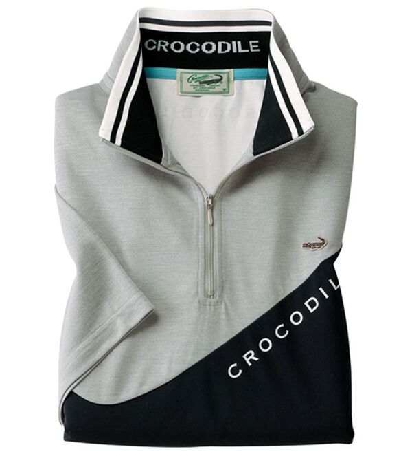 「【２色組】＜クロコダイル＞氷撃冷感（Ｒ）デザインポロシャツ（メンズポロシャツ）」｜詳細画像