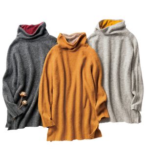 VINNO（ヴィノ）の「贅沢リッチ・ベビーアルパカ入ニット（ニット・セーター）」｜詳細画像