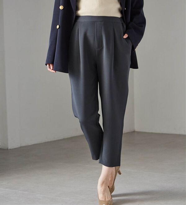 RANAN（ラナン）の「美脚シルエットクロップドパンツ（フルレングスパンツ）」｜詳細画像