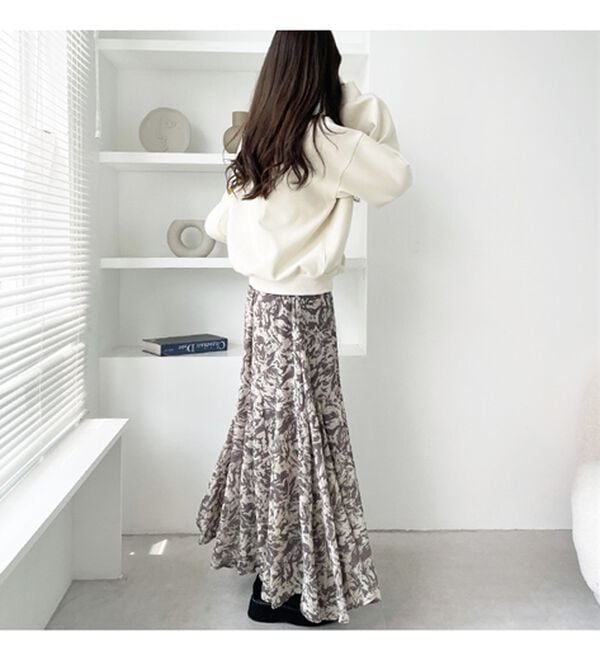 GeeRA（ジーラ）の「切替フレアーロングスカート（ロングスカート）」｜詳細画像