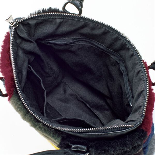 BELLUNA（ベルーナ）の「ブロック配色ボア手提げ（その他バッグ）」｜詳細画像