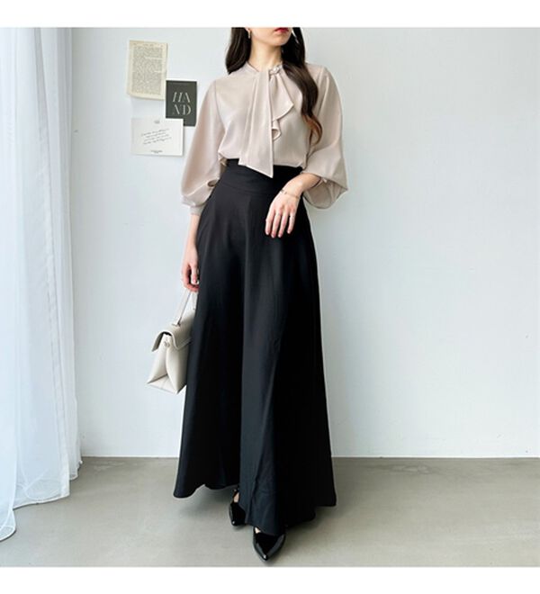 GeeRA（ジーラ）の「２ＷＡＹドレープスカーフタイブラウス（ブラウス）」｜詳細画像