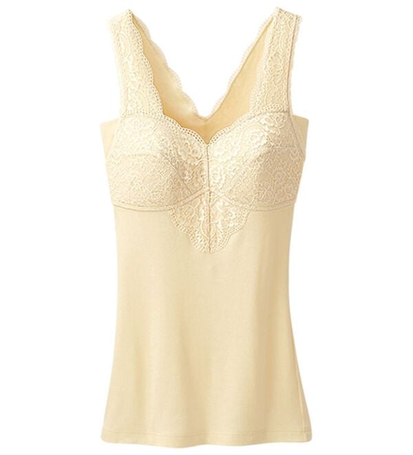 LAVIENNE（ラヴィエンヌ）の「【４色組】新・汗取りパッド付快適ブラキャミ（肌着・インナーウェア）」｜詳細画像