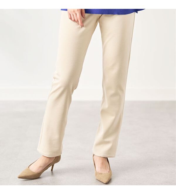 BELLUNA（ベルーナ）の「防風&times;ストレッチ素材ストレートパンツ（フルレングスパンツ）」｜詳細画像