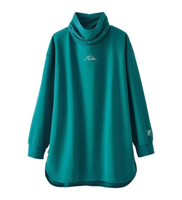 BELLUNA（ベルーナ）の「＜ＦＩＬＡ＞リップル素材ゆるタートルチュニック（チュニック）」｜詳細画像