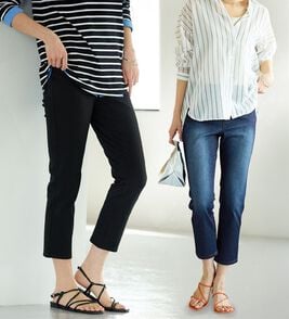 BELLUNA（ベルーナ）の「【再入荷】美ストレッチ素材アンクル丈レギンスパンツ（クロップドパンツ）」