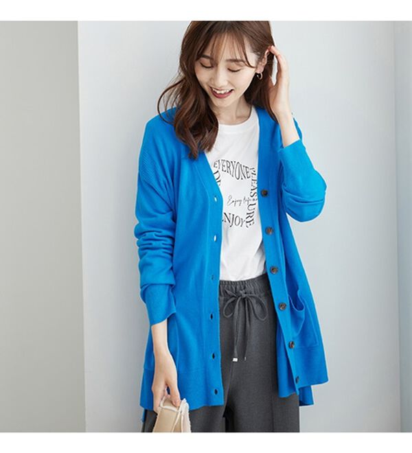 BELLUNA（ベルーナ）の「ふんわりカシミヤタッチニットカーディガン（ニットカーディガン）」｜詳細画像