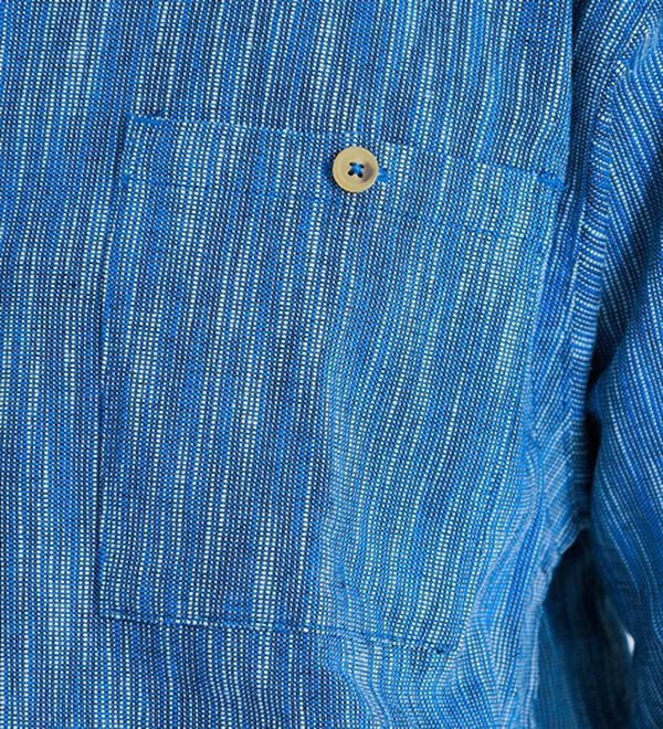 「ざっくり木綿のゆったりリラックスシャツ（メンズシャツ）」｜詳細画像