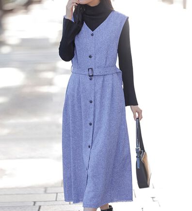 RANAN（ラナン）の「２ＷＡＹ！ツイード素材ジャンパードレス（ジャンパースカート）」