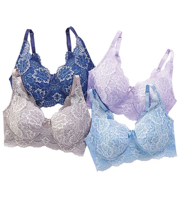 LAVIENNE（ラヴィエンヌ）の「【４色組】スレンダーノンワイヤーブラ（ノンワイヤーブラ）」｜4色組