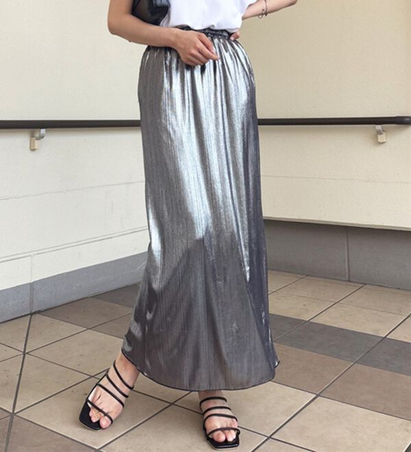 GeeRA（ジーラ）の「シャイニーナロースカート（ロングスカート）」｜詳細画像