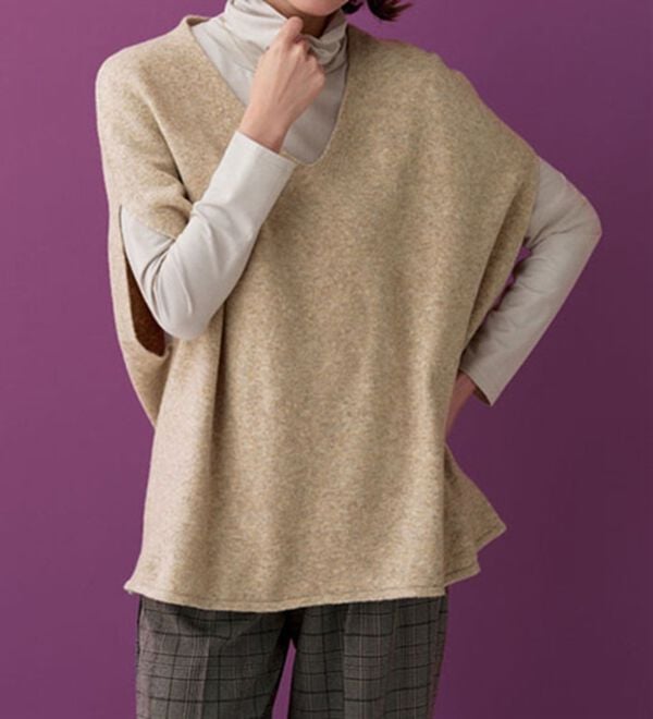 BELLUNA（ベルーナ）の「なめらかテンセル（ＴＭ）繊維ストレッチプルオーバー（カットソー）」｜詳細画像