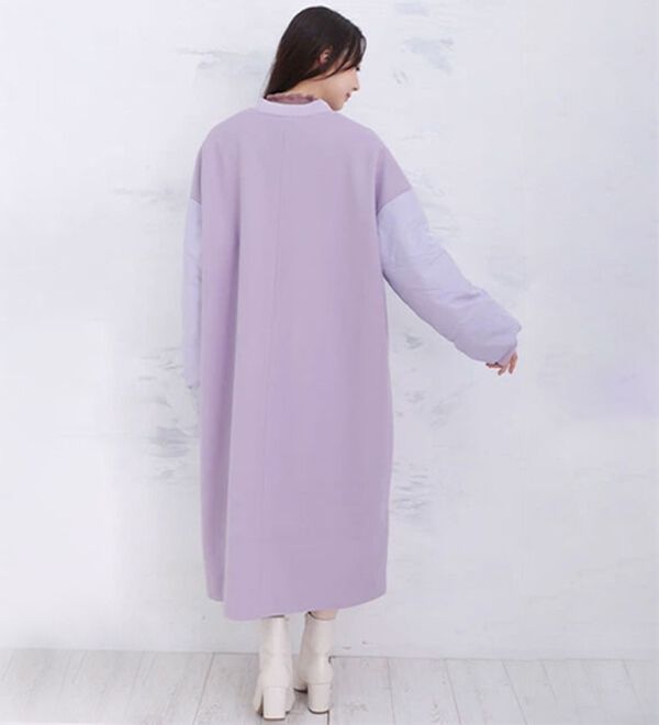 A HAPPY MARILYN（アハッピーマリリン）の「【ＬＬ～４Ｌ】ＭＡ－１風切替コート（ロングコート）」｜詳細画像