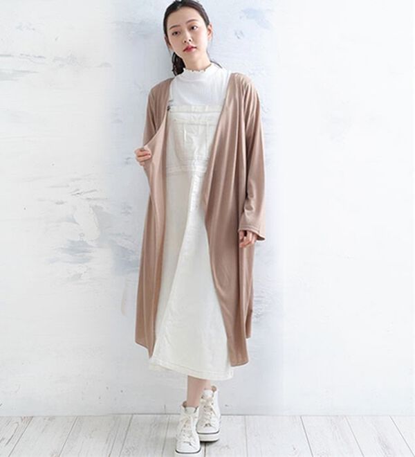 A HAPPY MARILYN（アハッピーマリリン）の「【Ｍ～８Ｌ】【ＵＶカット】長袖トッパーカーディガン（ニットカーディガン）」｜詳細画像