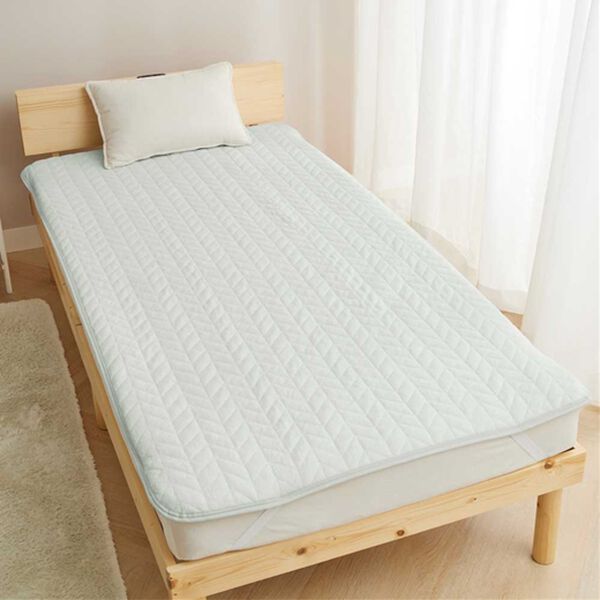 iellio（イエリオ）の「１年中快適に使える！綿１００％敷パッド＜タオル地・オールシーズン・天然素材・洗える＞（敷パッド）」｜詳細画像