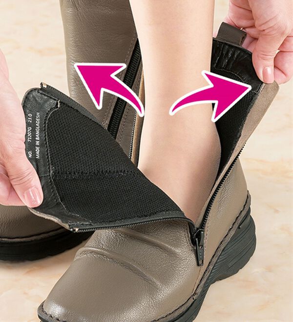 ルフラン（ルフラン）の「ｔｏ　ｂｅ　ｃｏｎｔｉｎｕｅｄ　やわらか山羊革４Ｅショートブーツ（ブーツ）」｜詳細画像