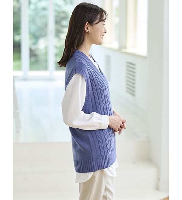 BELLUNA（ベルーナ）の「ニットベストアンサンブル（ベスト）」｜詳細画像