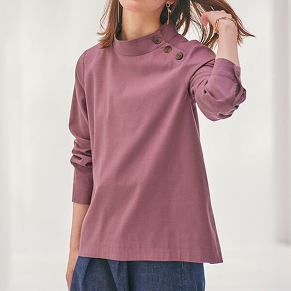 BELLUNA（ベルーナ）の「綿・テンセル（ＴＭ）繊維ストレッチブラウス（ブラウス）」｜詳細画像