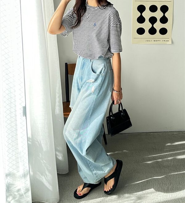 GeeRA（ジーラ）の「【Ｕ．Ｓ．　ＰＯＬＯ　ＡＳＳＮ．】スラブシアーTシャツ（Tシャツ）」｜詳細画像